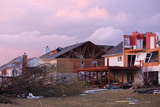 у мічігані після торнадо зруйновані 105 будинків